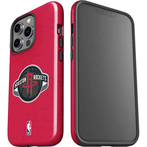 NBA Houston Rockets Distressed iPhone 15 Pro Impact Case